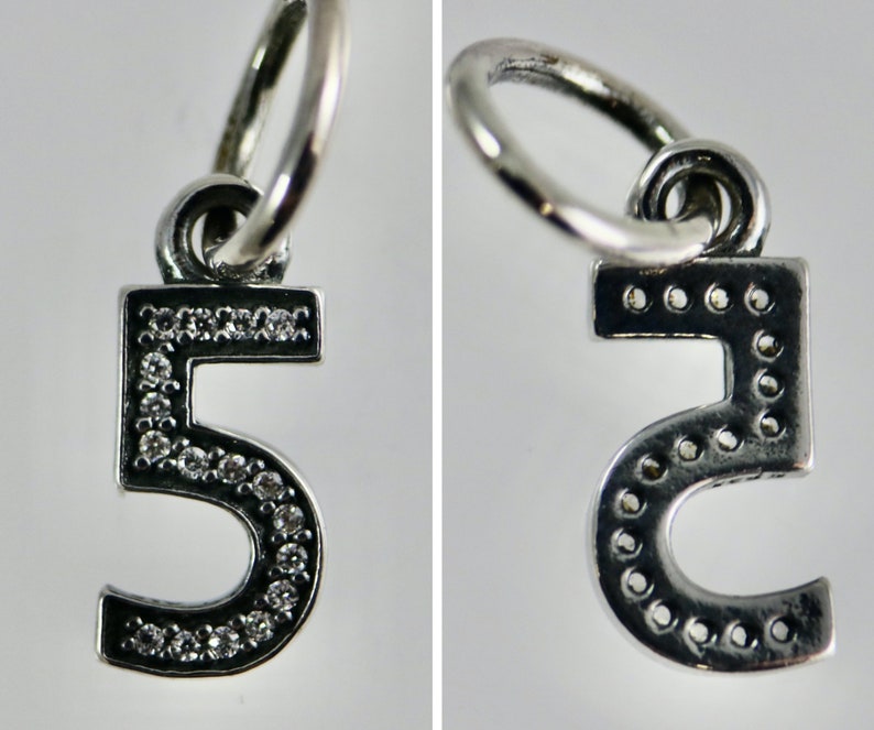Various Authentic Pandora Number Dangle Charms 791339CZ Etsy UK