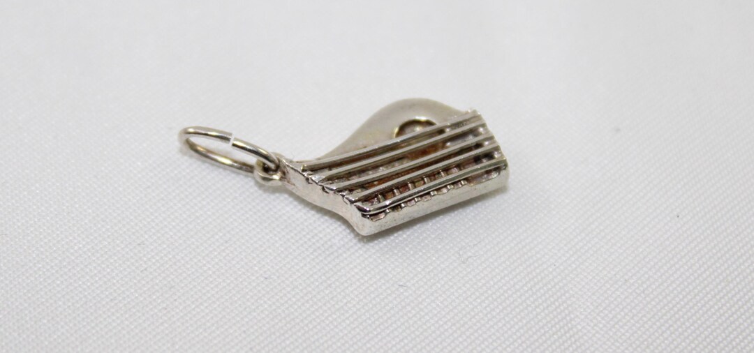 Vintage Sterling Silver Stringed Lap Harp Instrument Charm - Etsy