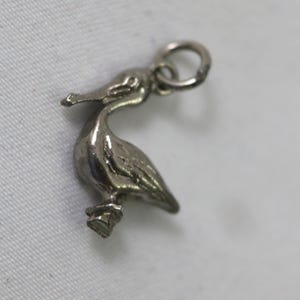 Vintage Sterling Silver Pelican Charm