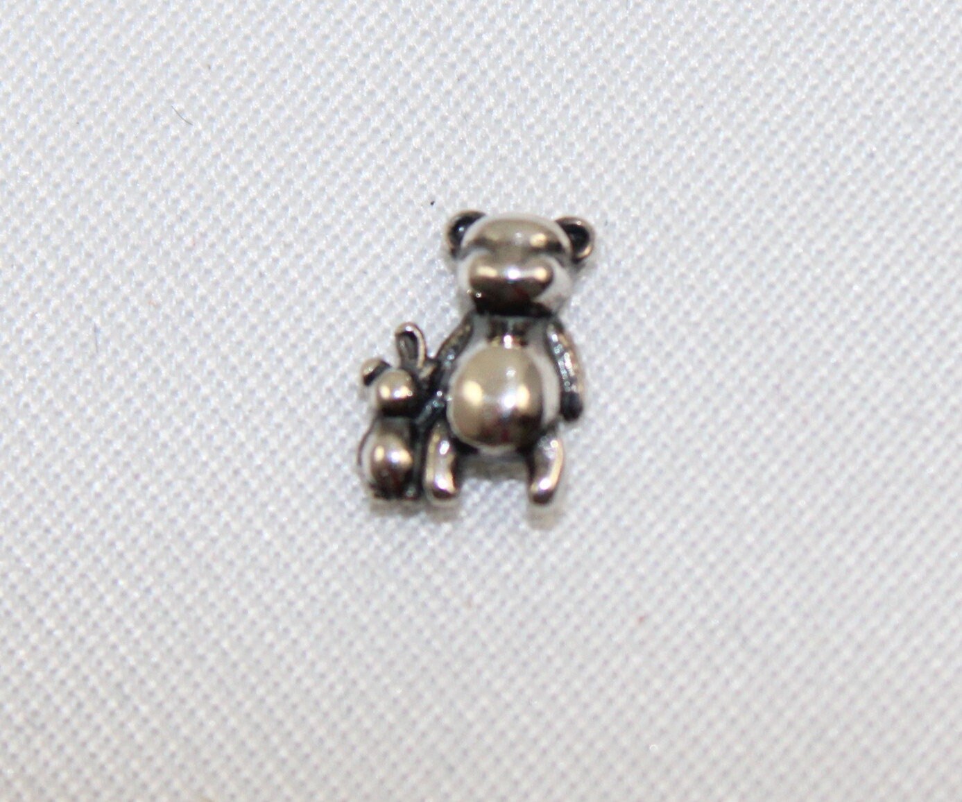 Pandora Sterling Silver Petite Perfect Pals Teddy Bear Rabbit Floating Locket Element Charm Etsy