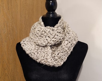 Oatmeal Infinity Scarf