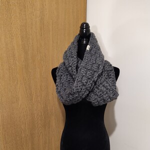 Gray Brick Infinity Scarf