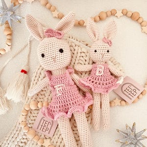 Baby Girl Gift Matching Sister Gift Big Sister Gift Toddler Big Sister Little Sister Doll Gift Big Sister Handcrafted Cotton Crochet Dolls