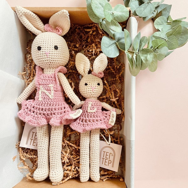 Personalized Baby Girl Gift Personalized New Baby Gift Big Sister Doll Big Sister Little Sister Doll Gift Baby Girl Shower Gift New Mom Gift
