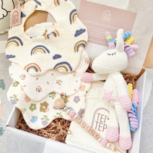 Baby-Dusche-Geschenk Mädchen Benutzerdefinierte Baby-Geschenk-Box Neues Baby-Geschenk-Set Neugeborene Baby Girl personalisiertes Geschenk Baby-Geschenk für Mädchen Neugeborene Baby Girl Gift
