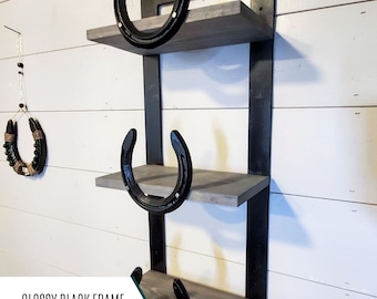 Towel Rack With 3 Shelves Towel Holder Horseshoe Towel Holder Bathroom Storage Farmhouse Bathroom Decor Etsy