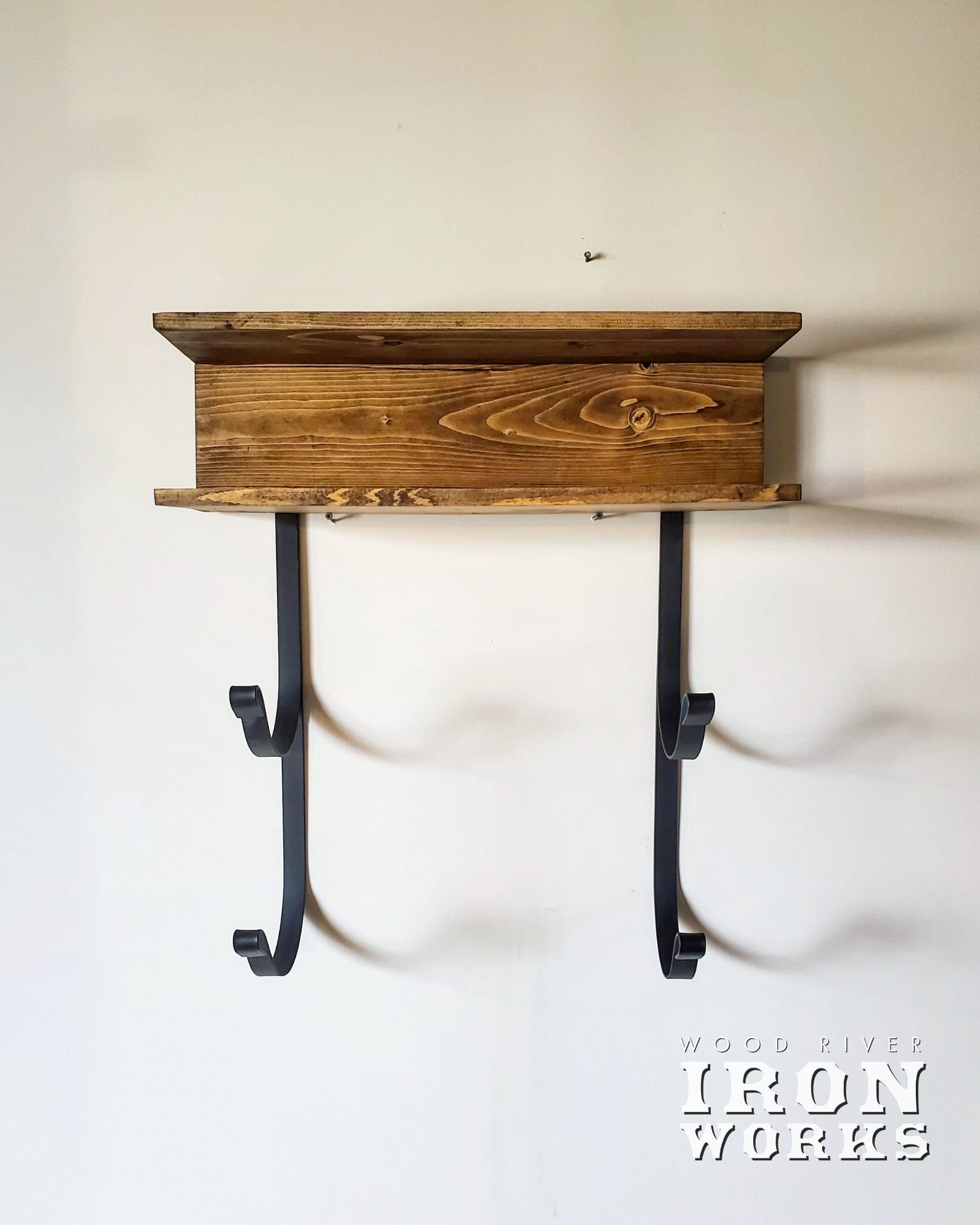 Yoga Mat Rack 2 Shelves With 2 Mat Racks Yoga Decor Gym Mat Etsy Canada