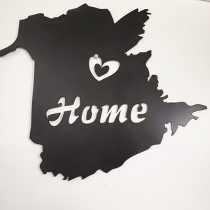 Carte du Nouveau-Brunswick, Canada Metal Map, Home Wall Hanging, Map Art
