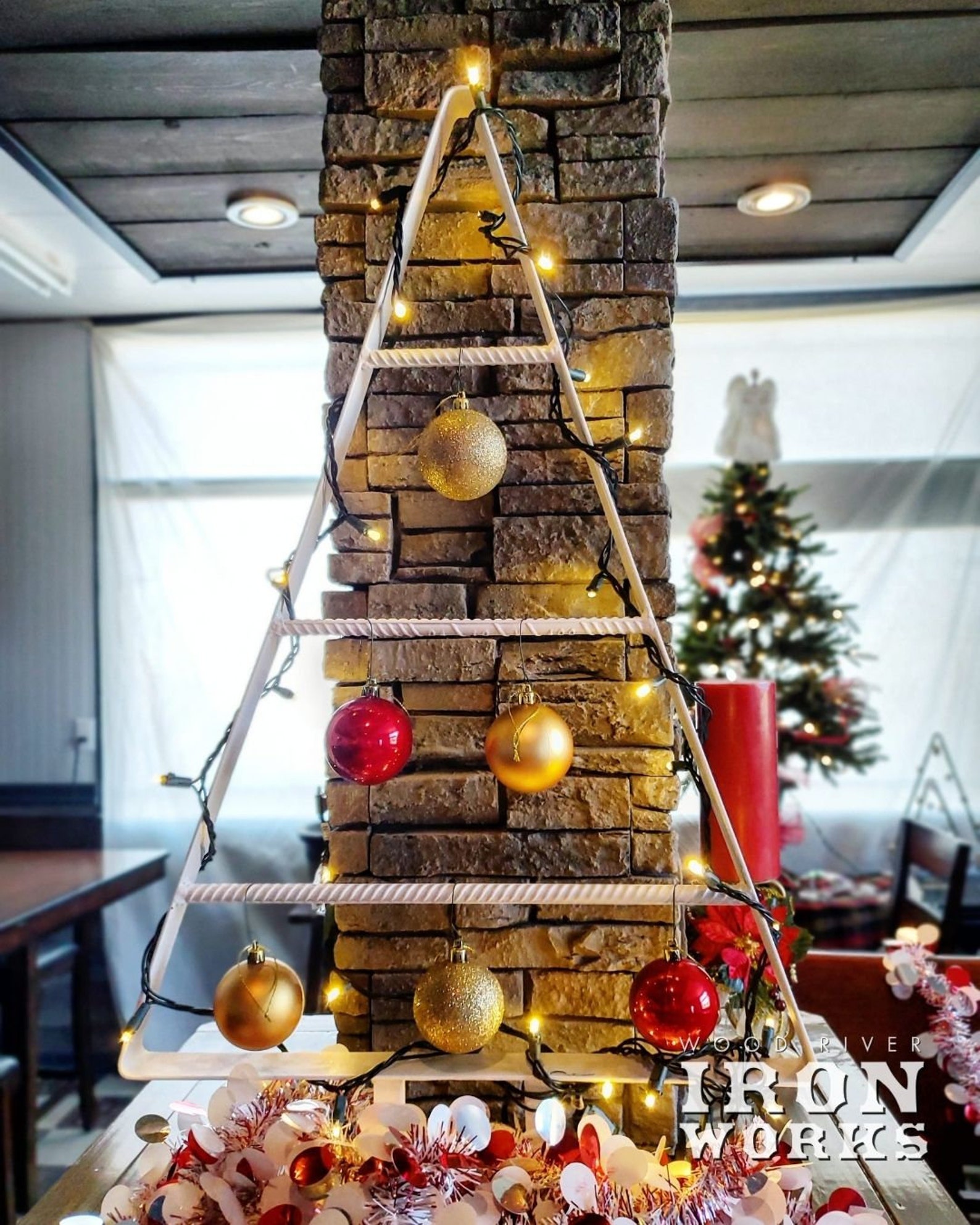 Metal Christmas Tree Rebar Pine Trees With Metal Frame Tree Etsy