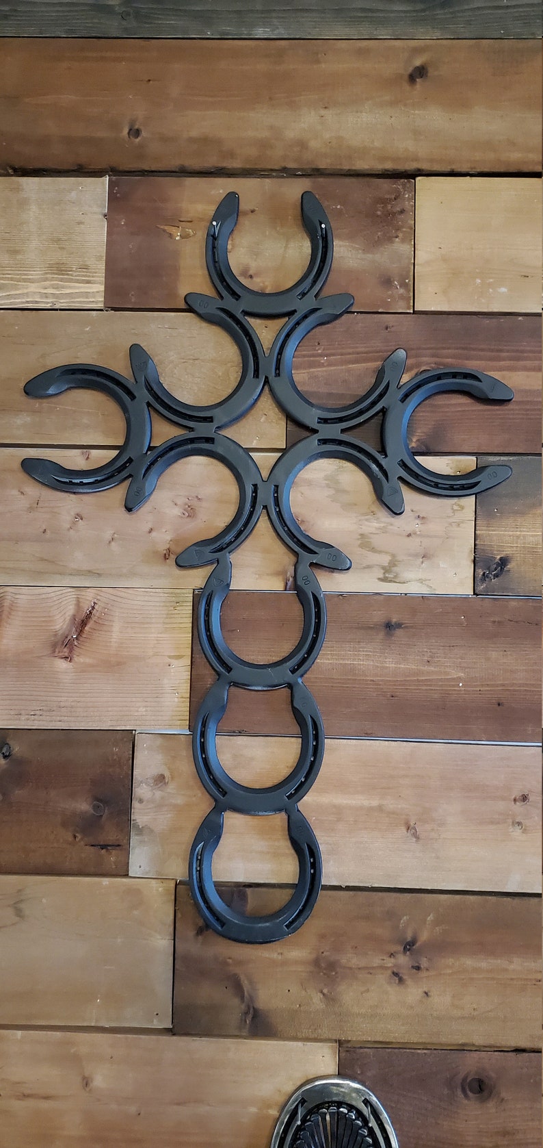 Horseshoe Wall Hanging Wall Decor Iron Works Horseshoe Art Etsy
