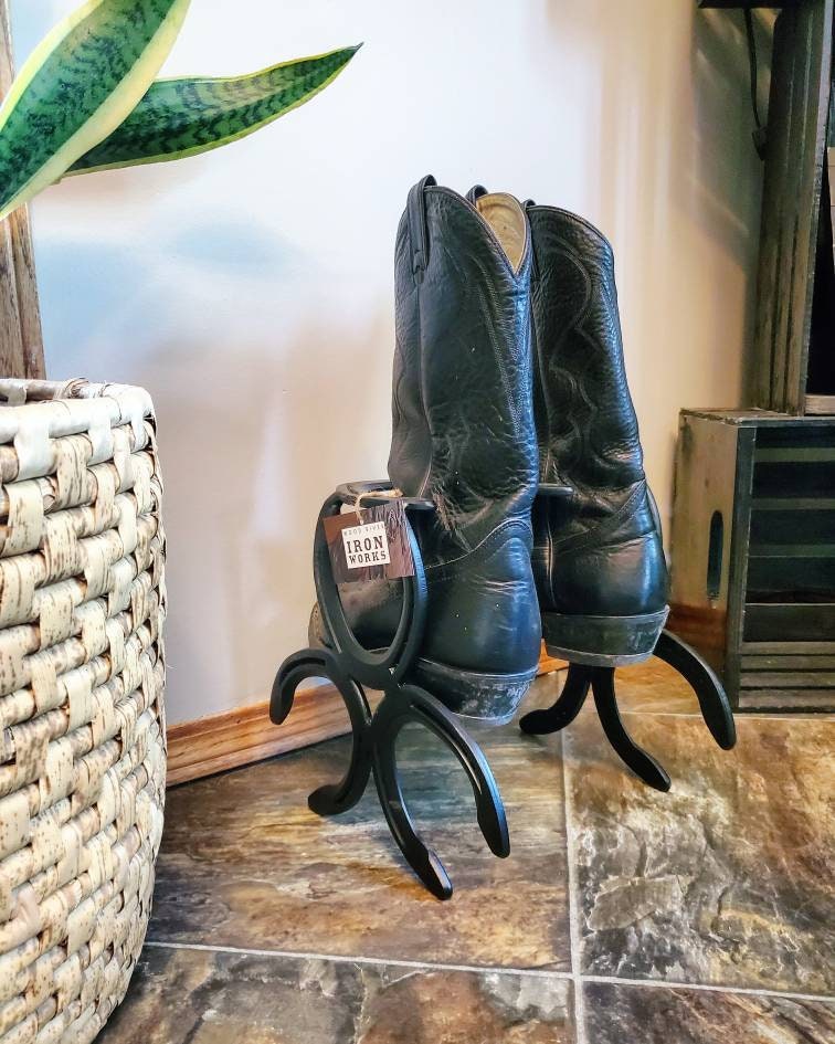 Horseshoe Boot Rack - Shoe Storage - Horseshoe Boot Rack - Boot Rack ...