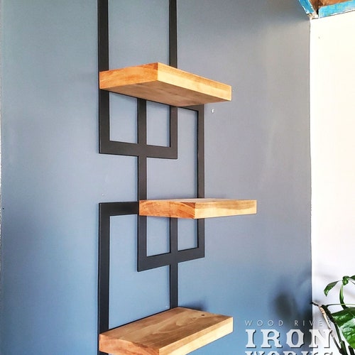 Metal Floating Wall Shelves Etsy