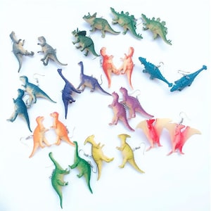 Soft Toy Dinosaur Drop Earrings