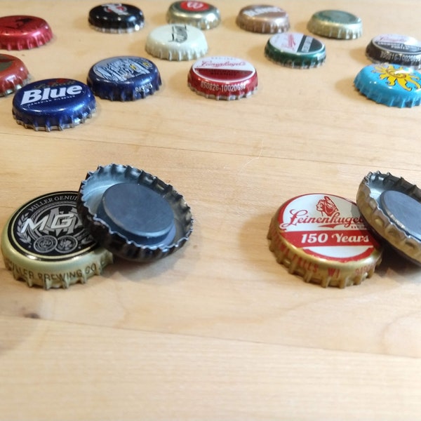 Assorted Beer Bottle Cap Magnets | Pack of 2, 4, 6, or 12