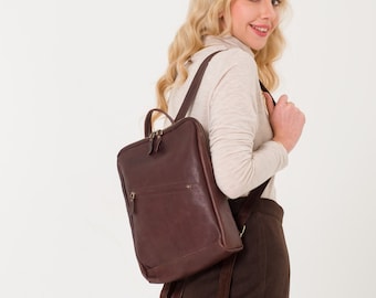 Handcrafted Leather Backpack | Travel Bag | Everyday Backpack | Leather Bag | Leather Rucksack | Backpack for Laptops | Gifts For Her