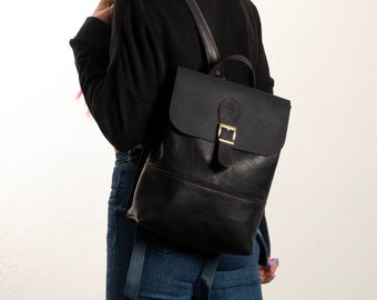 Handcrafted Leather Backpack | Travel Bag | Everyday Backpack | Leather Bag | Leather Rucksack | Backpack for Laptops | Gifts For Her