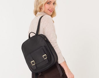 Handcrafted Leather Backpack | Travel Bag | Everyday Backpack | Leather Bag | Leather Rucksack | Backpack for Laptops | Gifts For Her