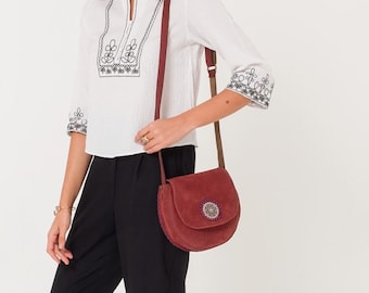 Bolso de cuero para mujer / Bolso hecho a mano / Bolso de cuero Crossbody / Bolso de cuero / Bolso de cuero para mujeres / Bolso de hombro / Bolso de todos los días