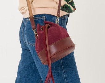 Bolso de cuero para mujer / Bolso hecho a mano / Bolso de cuero Crossbody / Bolso de cuero / Bolso de cuero para mujeres / Bolso de hombro / Bolso de todos los días