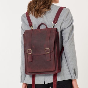 Handcrafted Leather Backpack | Travel Bag | Everyday Backpack | Leather Bag | Leather Rucksack | Backpack for Laptops | Gifts For Her