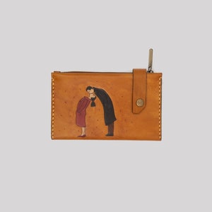 Frauen braun lange Valentines Brieftasche Geldbörse Halter Münze Halter echte verrückte Kuh Leder Geldbörse Geschenke für sie made in Türkei