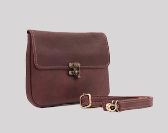 Bolso de cuero para mujer / Bolso hecho a mano / Bolso de cuero Crossbody / Bolso de cuero / Bolso de cuero para mujeres / Bolso de hombro / Bolso de todos los días