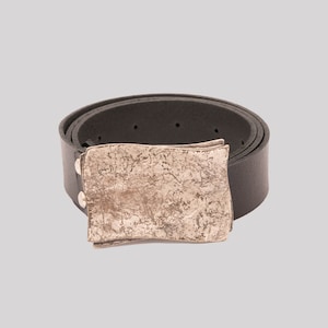 Leather Belt with Brass Buckle Men&#39;s Classic  Full Grain Leather Belt Work Belt Women&#39;s Leather Belt, Gift for Him, Gift for her, Dad