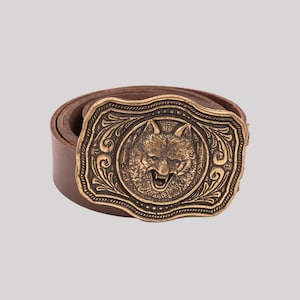 Leather Belt with Brass Buckle Men&#39;s Classic  Full Grain Leather Belt Work Belt Women&#39;s Leather Belt, Gift for Him, Gift for her, Dad