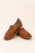 Unisex Brown Leather Shoes | Yemeni | Traditional Shoes | Turkish Loafers | Hand stitched Slip Ons | Women Flat Shoes | Gifts For Her | product logo