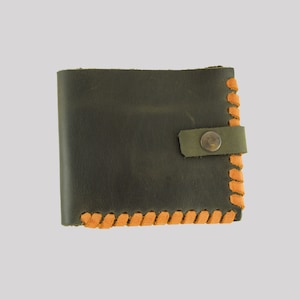 Unisex grün Brieftasche Münze Halter echte verrückte Pferd Kuh Leder Karte Halter Geldbörse Geschenke für ihre Geschenke für ihn gemacht in der Türkei kostenloser Versand