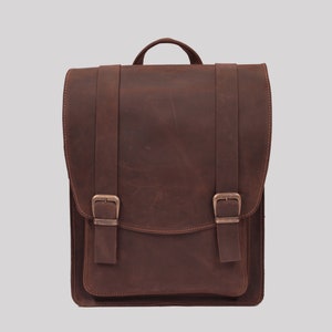 Mochila de cuero hecha a mano / Bolsa de viaje / Mochila de todos los días / Bolsa de cuero / Mochila de cuero / Mochila para computadoras portátiles / Regalos para ella