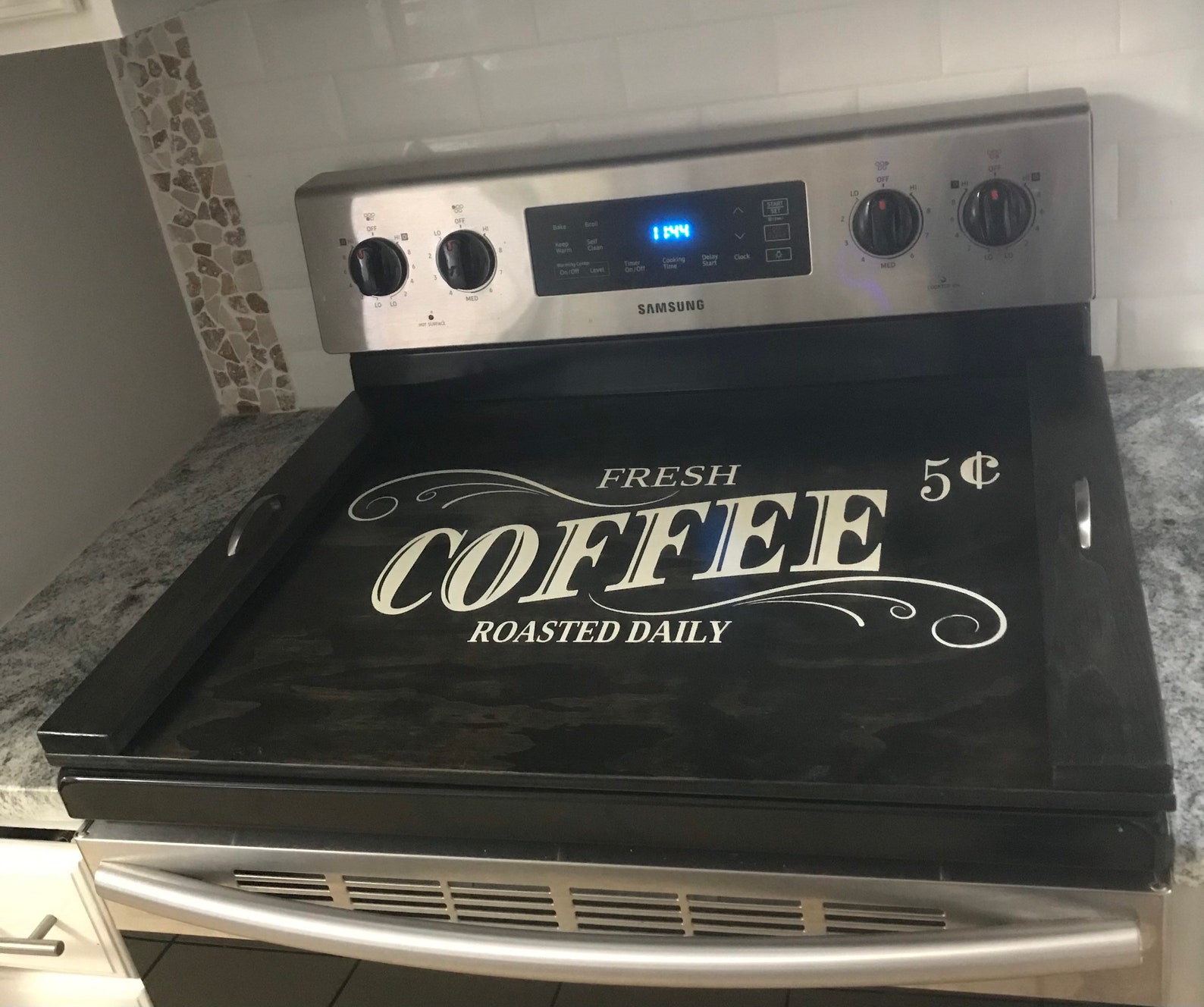 Wood Stove Cover Sink Cover Noodleboard Large Serving Tray Etsy