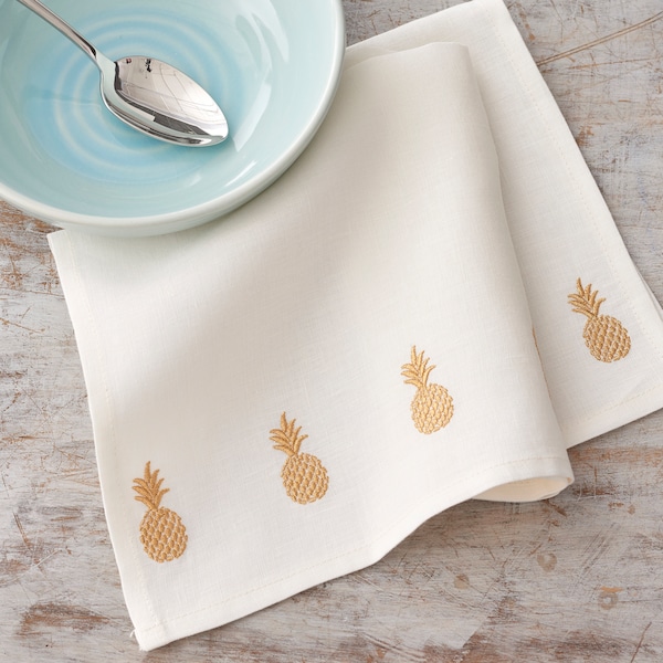 Pineapple Napkins Etsy