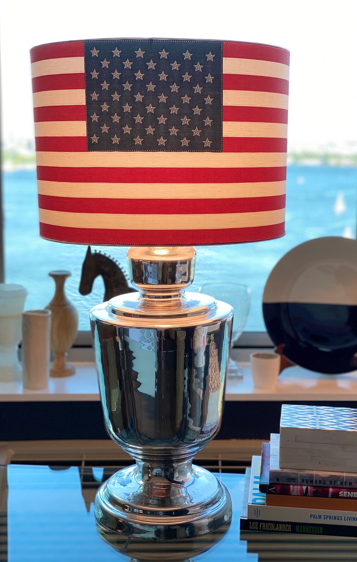 American Flag Lamp Shade Etsy