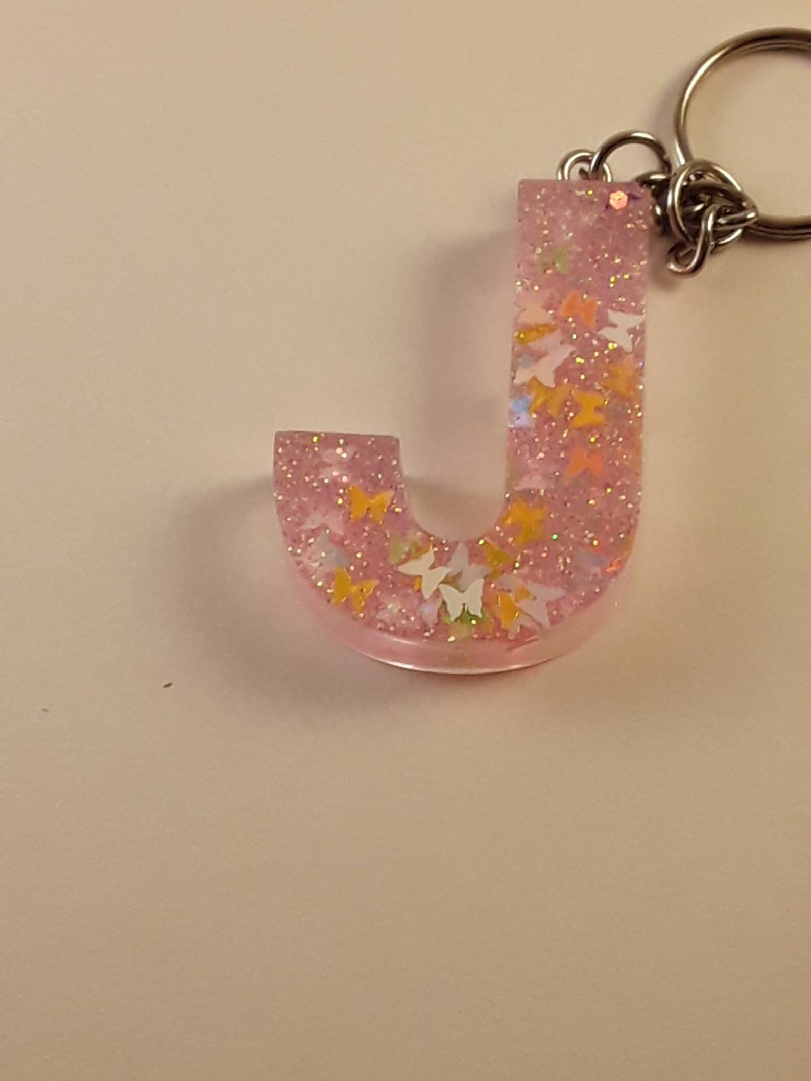 Letter J Customizable Initial Resin Glitter Etsy