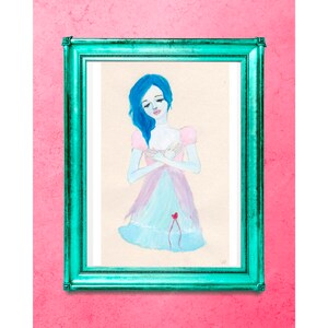 Wish Granting Fairy painting digital download only | wall art | bedroom | study room | best wishes | art gift