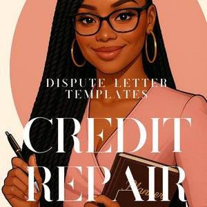 DIY Credit Repair Dispute Letter Kit: Editable Templates (Canva)