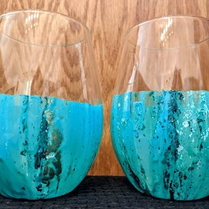 Copas de vino sin tallo personalizadas