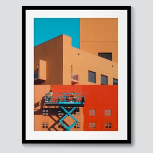 San Antonio Photography - Painting the Central Library Enchilada Red (Print or Canvas Art)