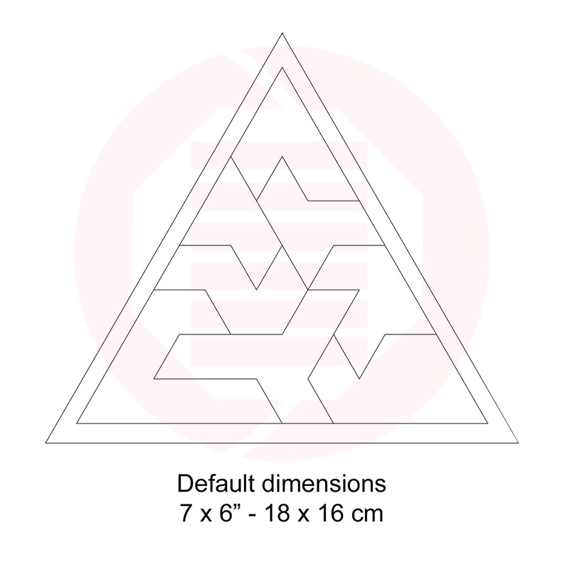 Plantilla vectorial de rompecabezas geométrico Montessori SVG cortado con láser para proyectos de manualidades de bricolaje imagen 2