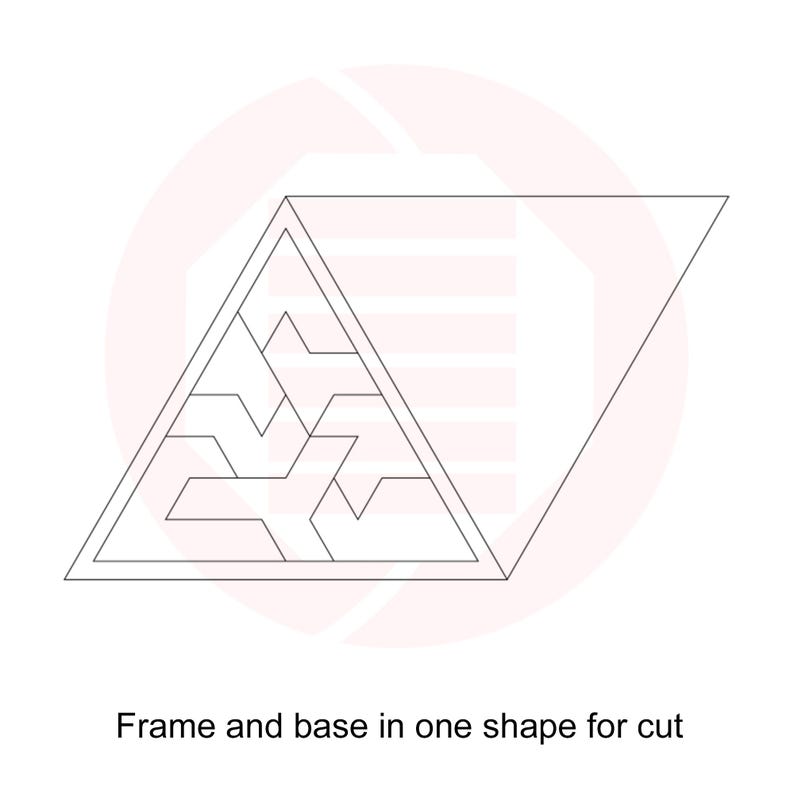 Plantilla vectorial de rompecabezas geométrico Montessori SVG cortado con láser para proyectos de manualidades de bricolaje imagen 4
