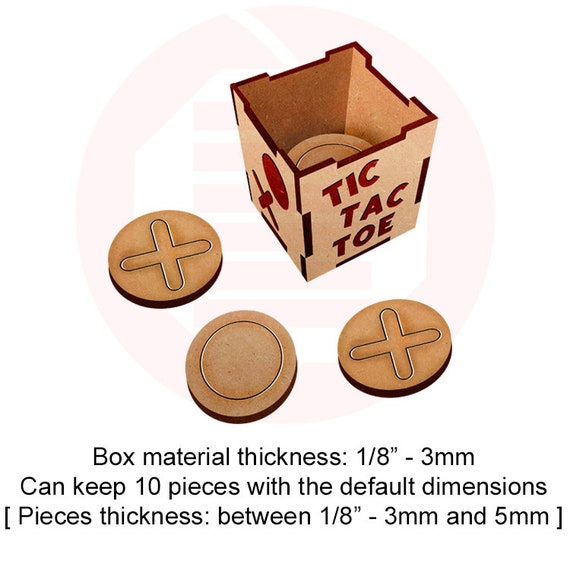 Tic Tac Toe SVG - Cricut Chipboard - Gameboard - Tic Tac Toe - DIY