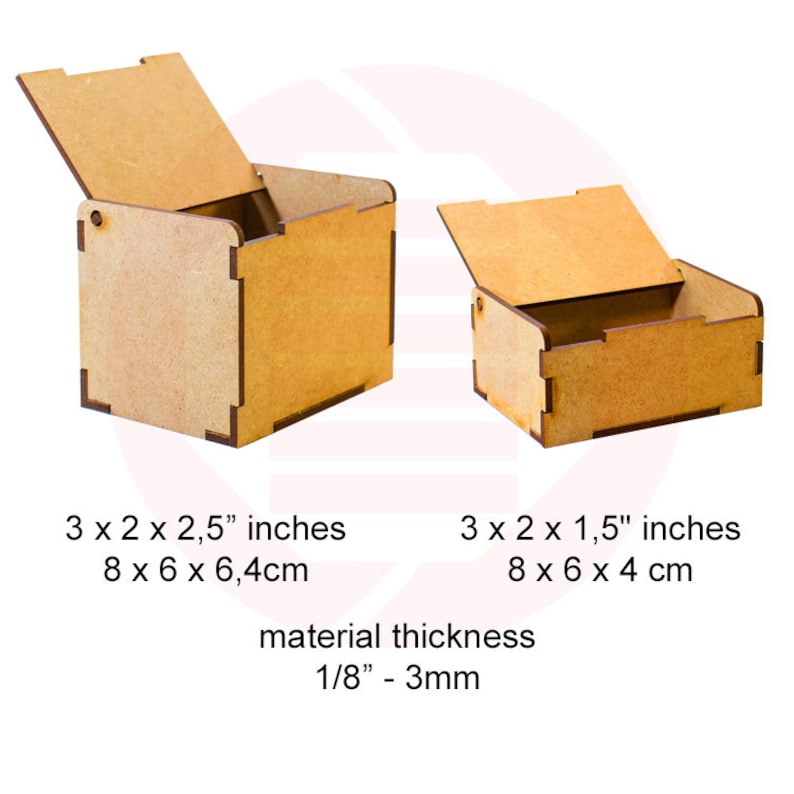 Download Laser cut file box vector SVG template Wooden small gift ...