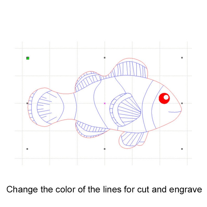 Laserskärning SVG Havsdjur fiskar Laserskärningsdesign Heminredning digital nedladdning bild 3