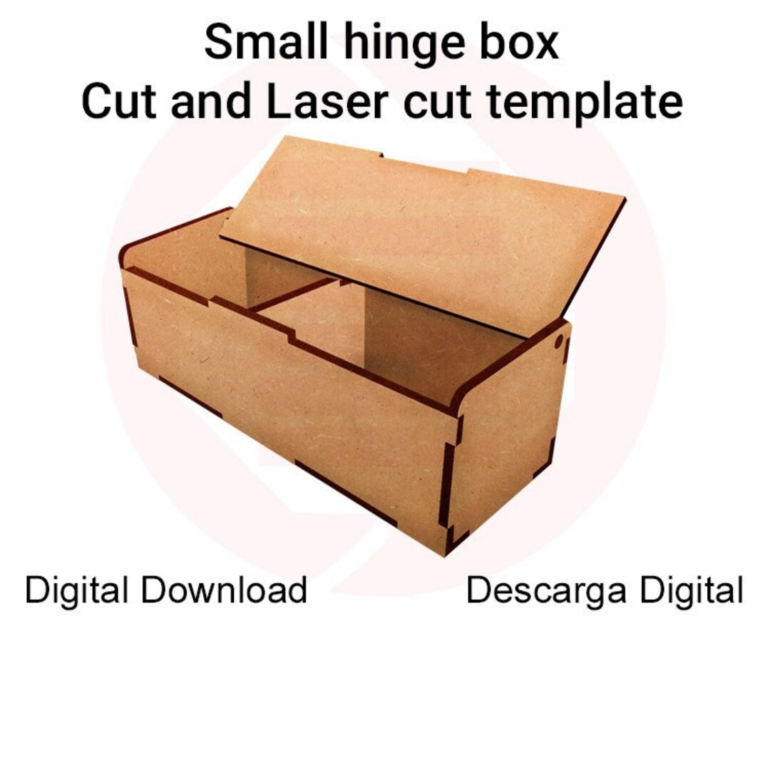 SVG Hinge Box Gift Box Laser Cut File Vector Template Cutting
