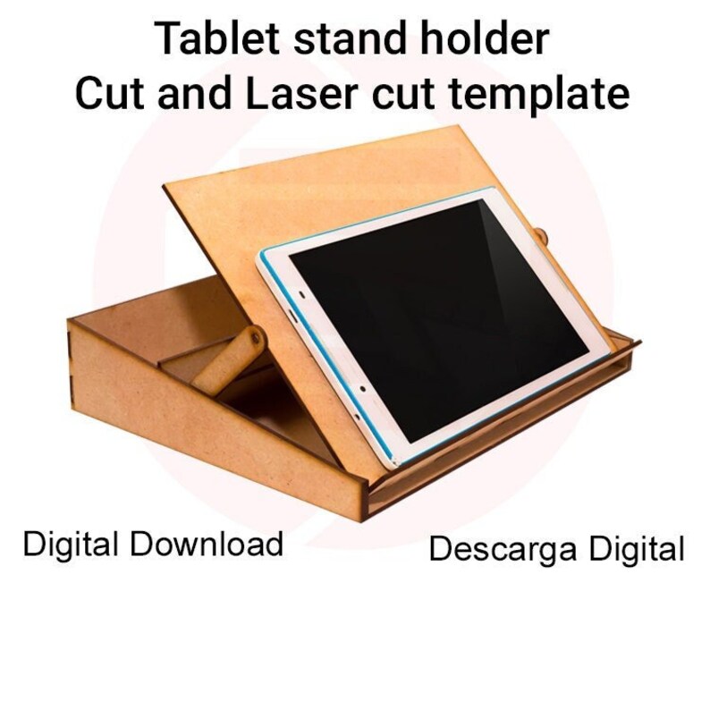 Laser Cut Tablet Holder Stand SVG Illustrator File Etsy