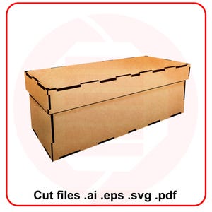 Laser geschnitten Box Vorlage Vektor SVG Muster digitaler Download