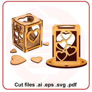 Laser cutting design Candle holder SVG Couple gift ideas Wedding table decor ornament digital download
