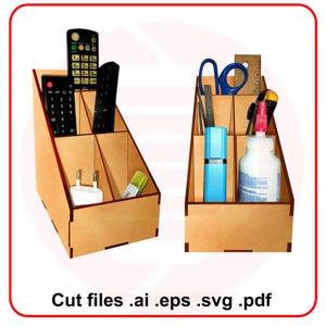 Laser cut Home desk organizer SVG Laser cutting template pattern instant digital download