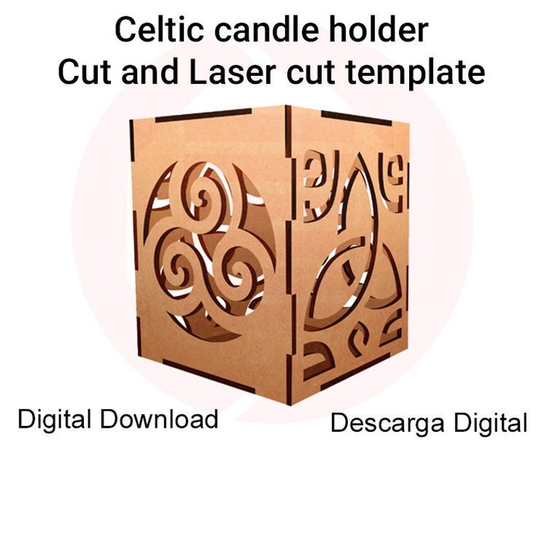Candle Holder Laser Cut SVG Celtic Lantern Template Glowforge - Etsy